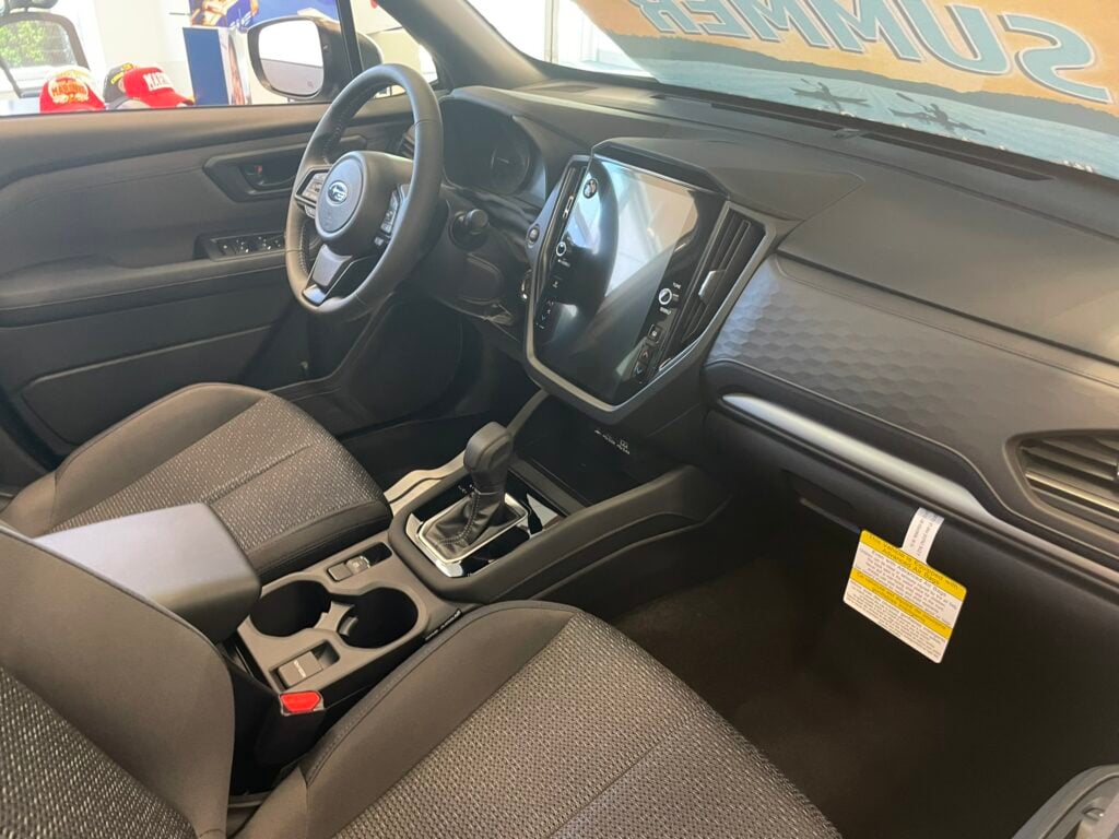 2025 Subaru Forester front passenger cabin view